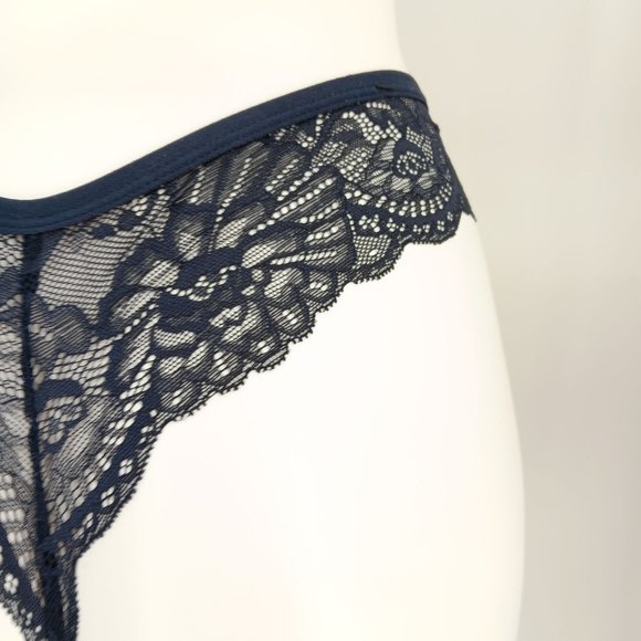 TAHARI 36B/M BLUE PUSH UP BRA SET - Picture 14 of 16